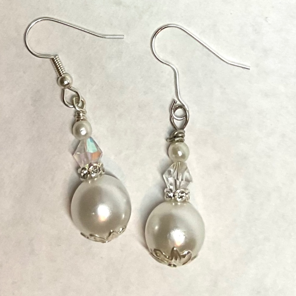 Apostle Creations Royal Swarovski Crystal & Pearl Earrings